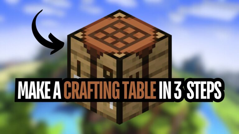 How To Make A Crafting Table In Minecraft PC